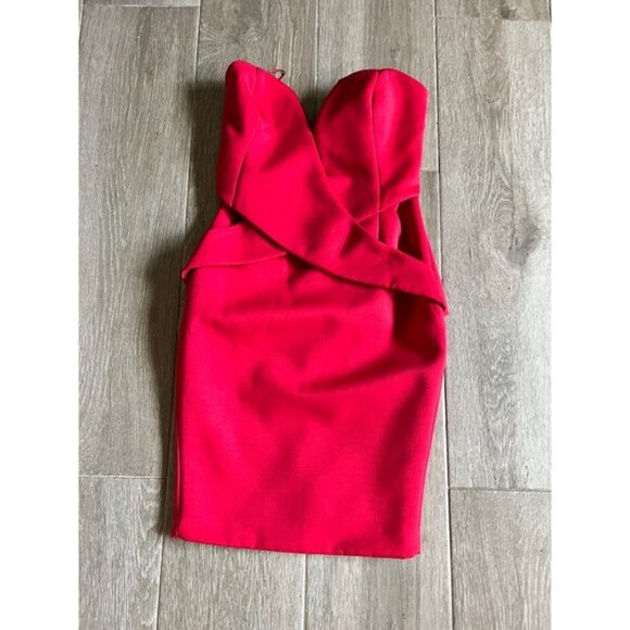 FINDER KIPPERS red sleeves mini dress size S - Picture 4 of 9